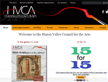 Tablet Screenshot of huronvalleyarts.org